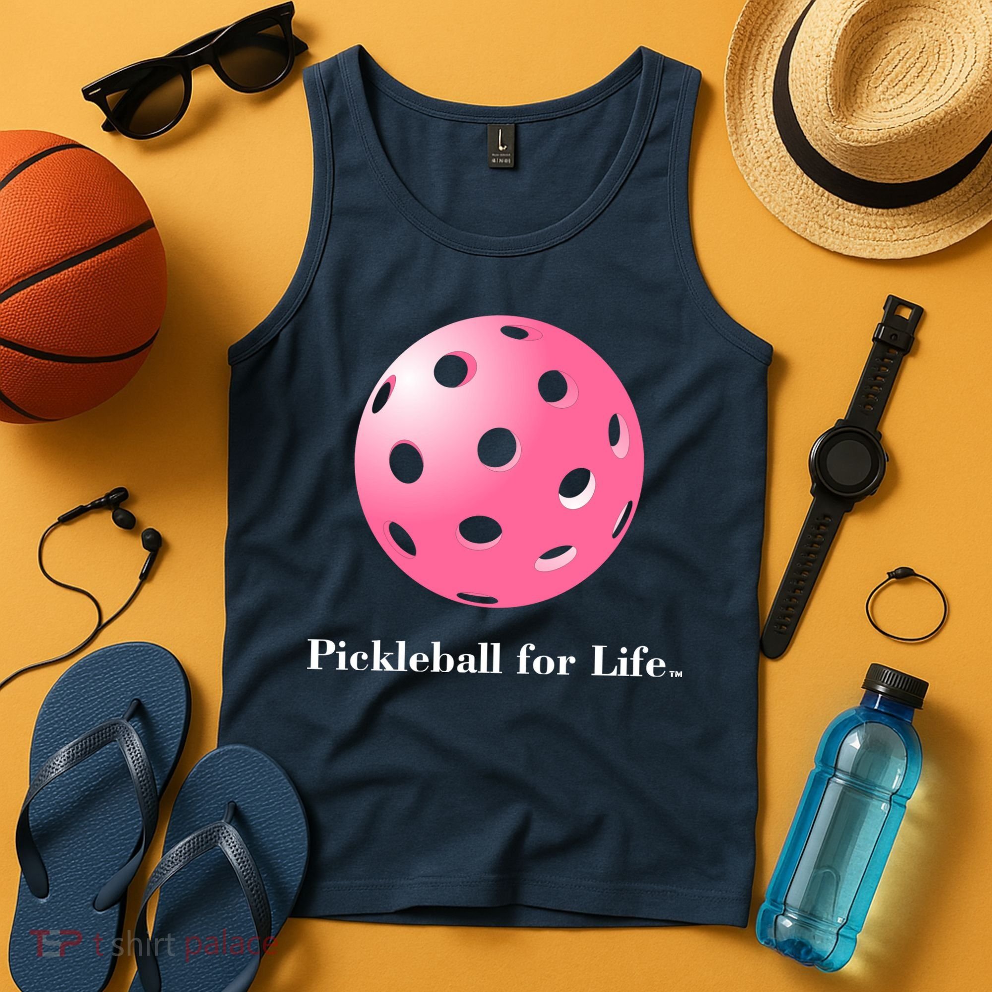Pickleball For Life Pink Tank Top