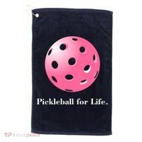 Pickleball For Life Pink Golf Towel thumb 0