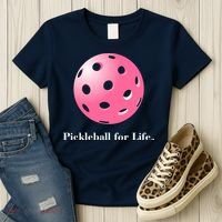 Pickleball For Life Pink Women's T-Shirt thumb 3