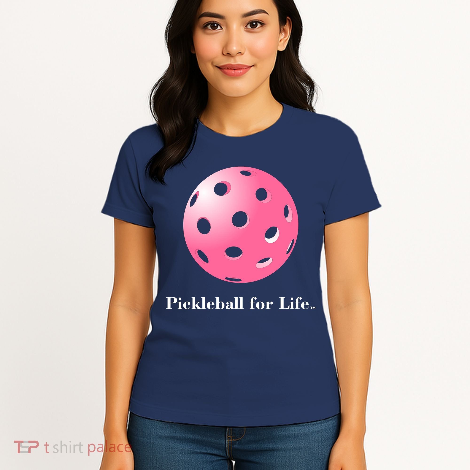 Pickleball For Life Pink Women's T-Shirt
