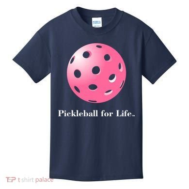 Pickleball For Life Pink Kids T-Shirt