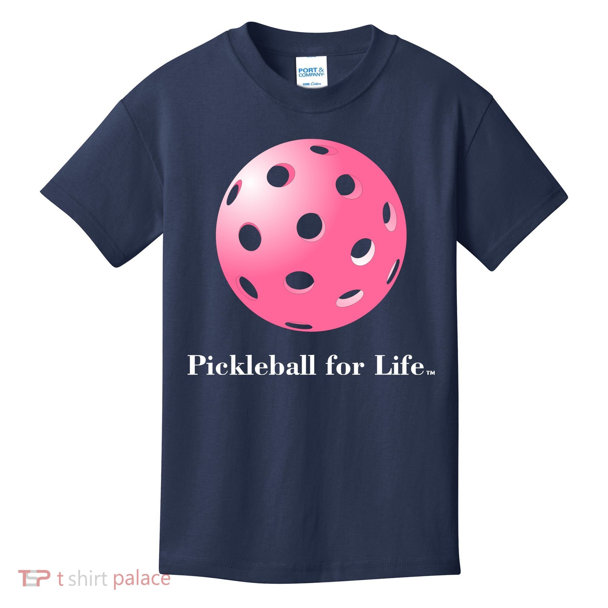Pickleball For Life Pink Kids T-Shirt