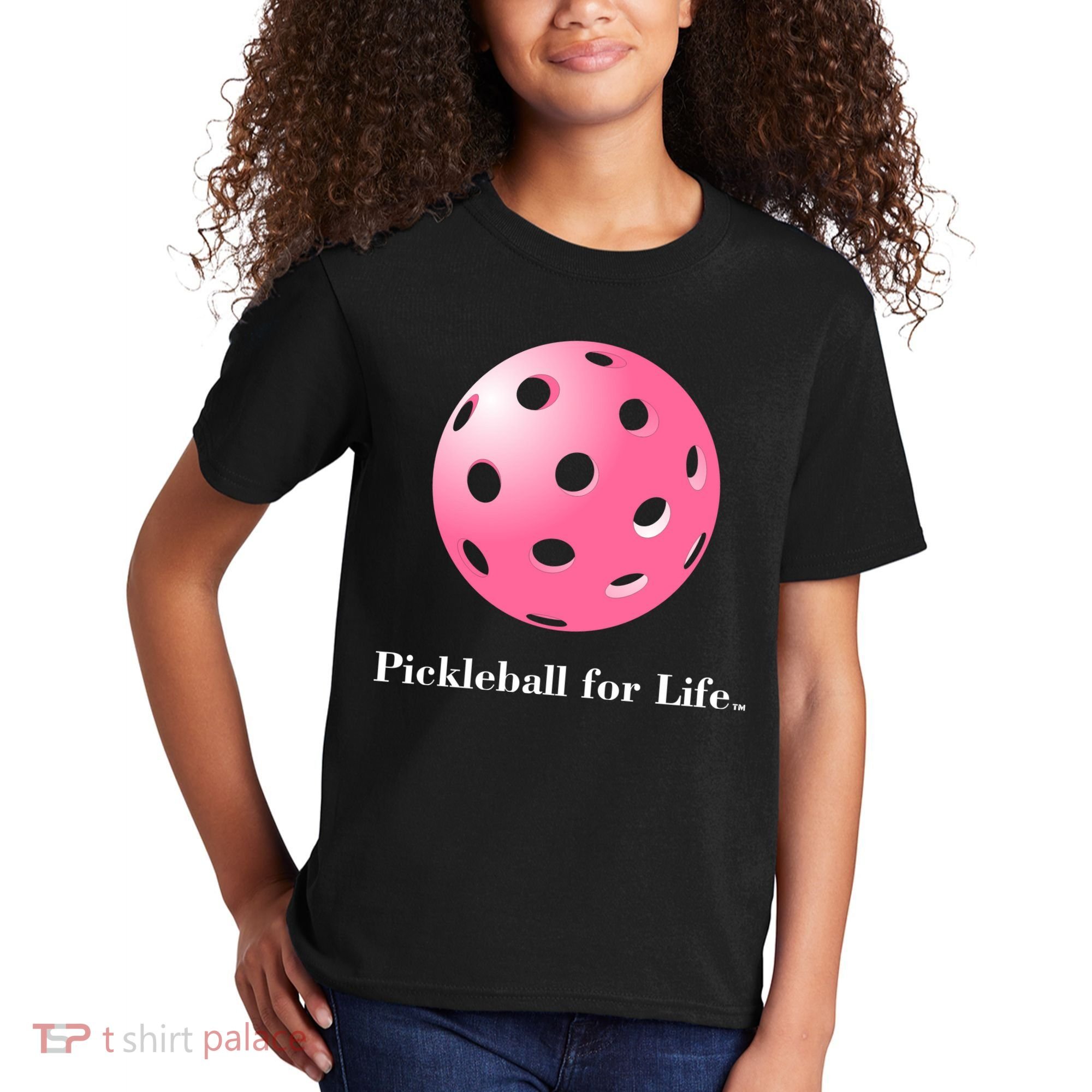 Pickleball For Life Pink Kids T-Shirt