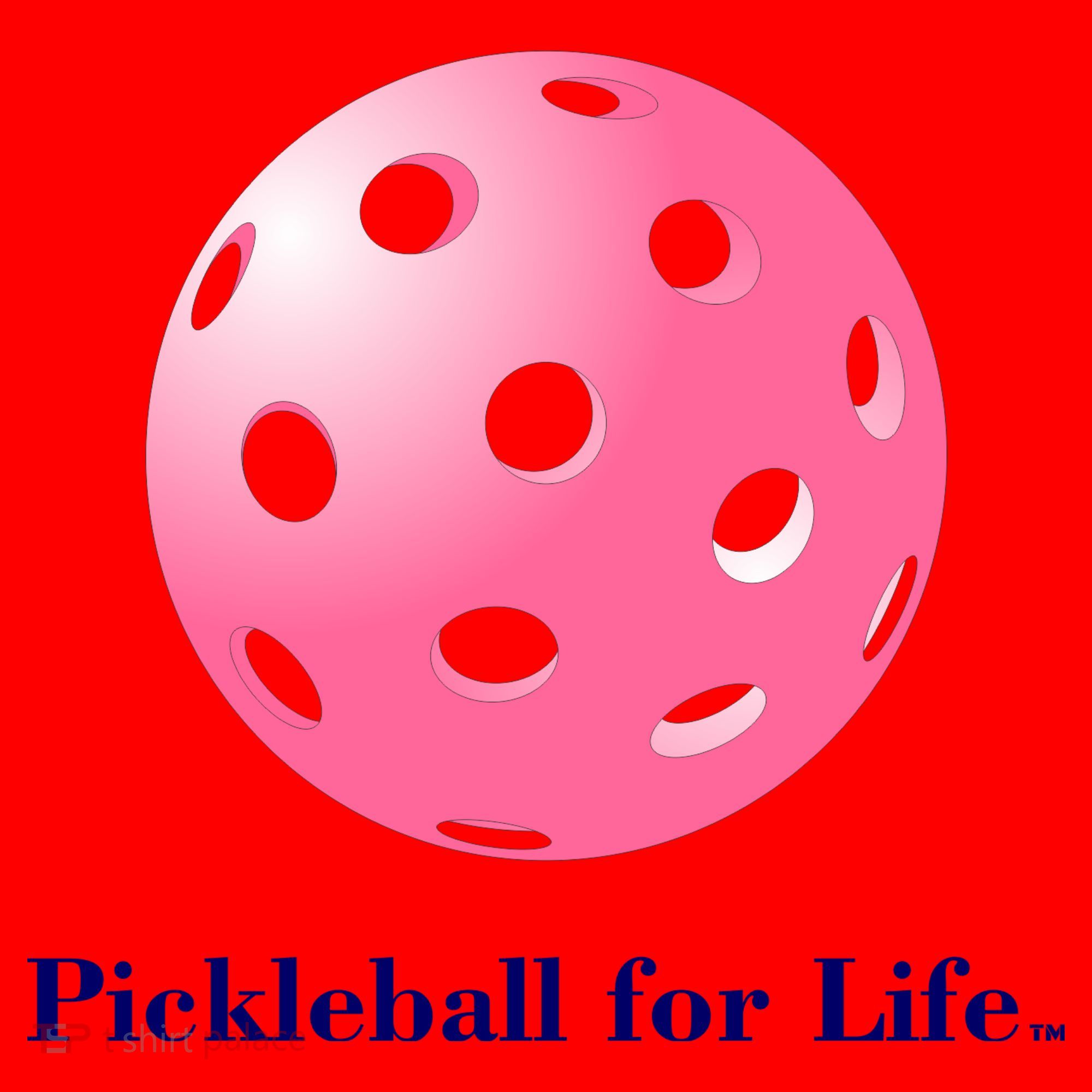 Pickleball For Life Pink Santa Hat