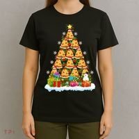 Pizza Food Lover Xmas Holiday Santa Pizza Christmas Tree T-Shirt thumb 4