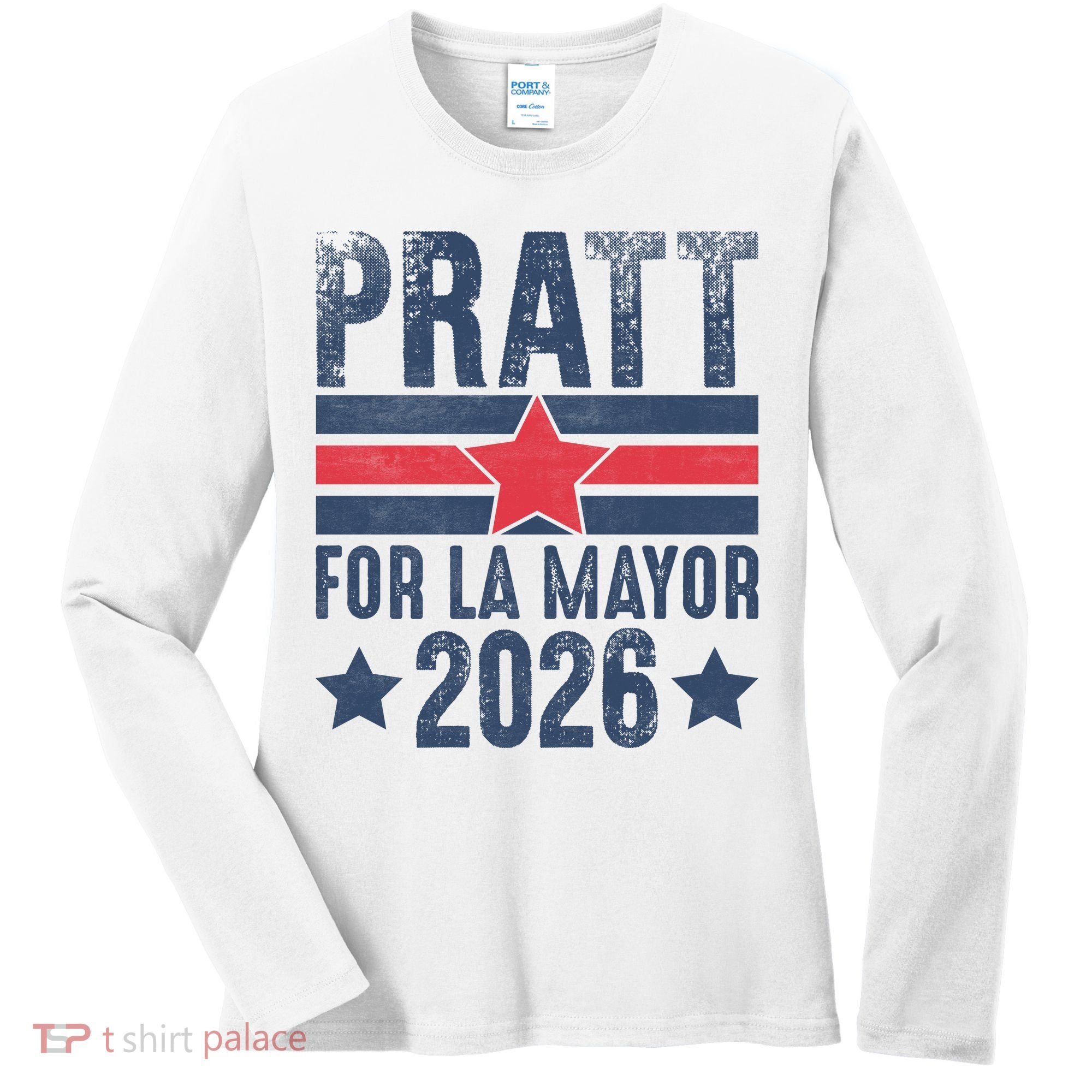 Pratt For La Mayor 2026 Women's Long Sleeve Shirt