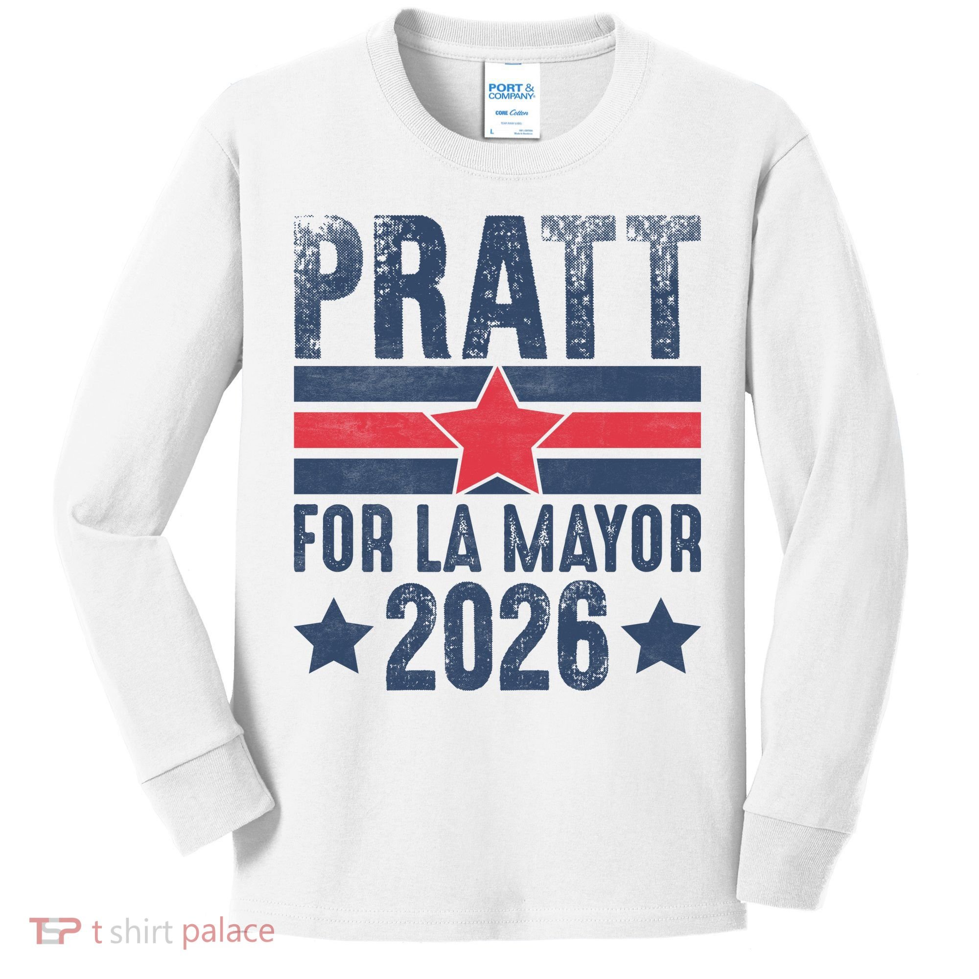 Pratt For La Mayor 2026 Kids Long Sleeve Shirt