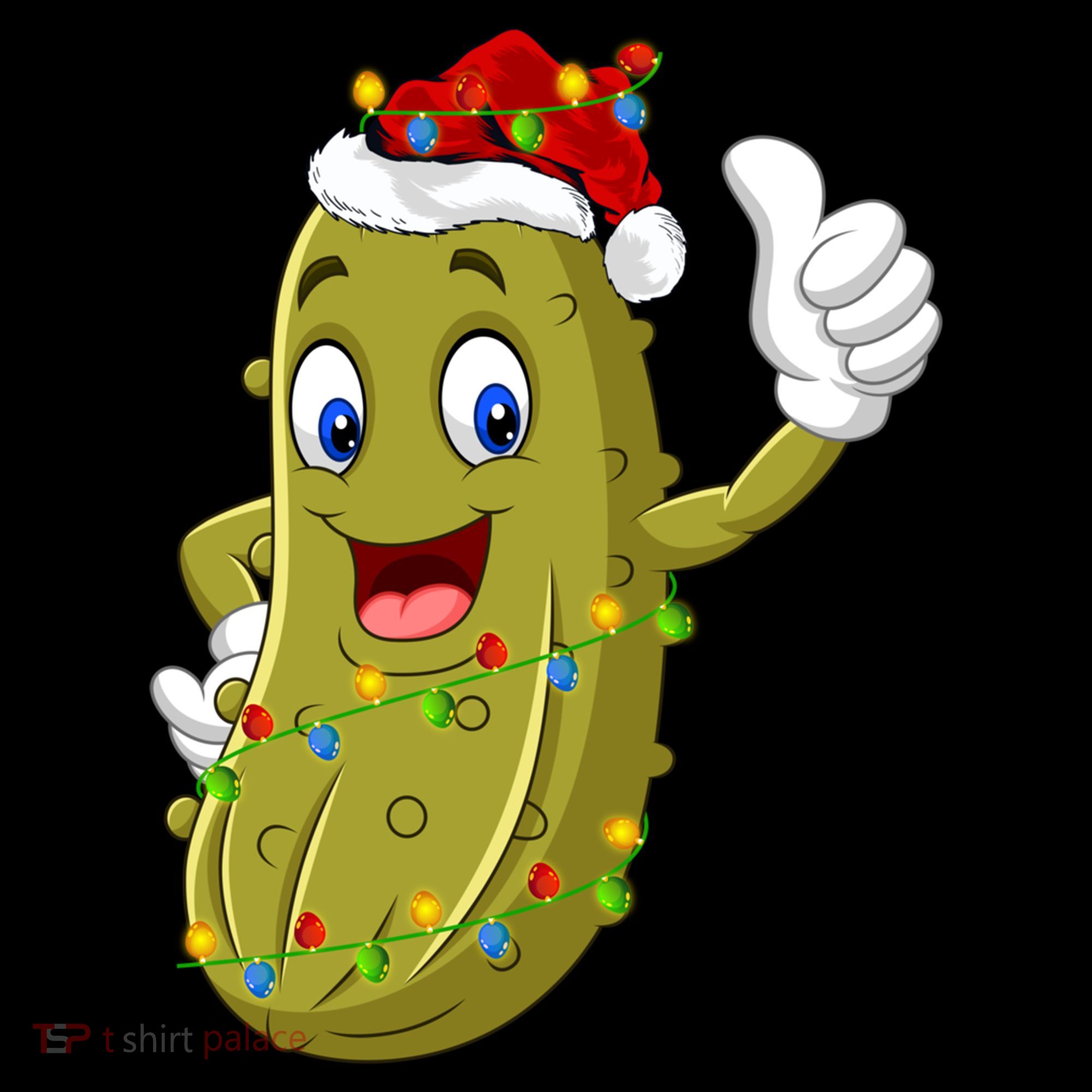 Pickle Fruit Lover Xmas Santa Hat Pickle Christmas Gift Coffee Mug