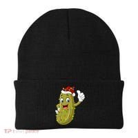 Pickle Fruit Lover Xmas Santa Hat Pickle Christmas Gift Beanie thumb 0