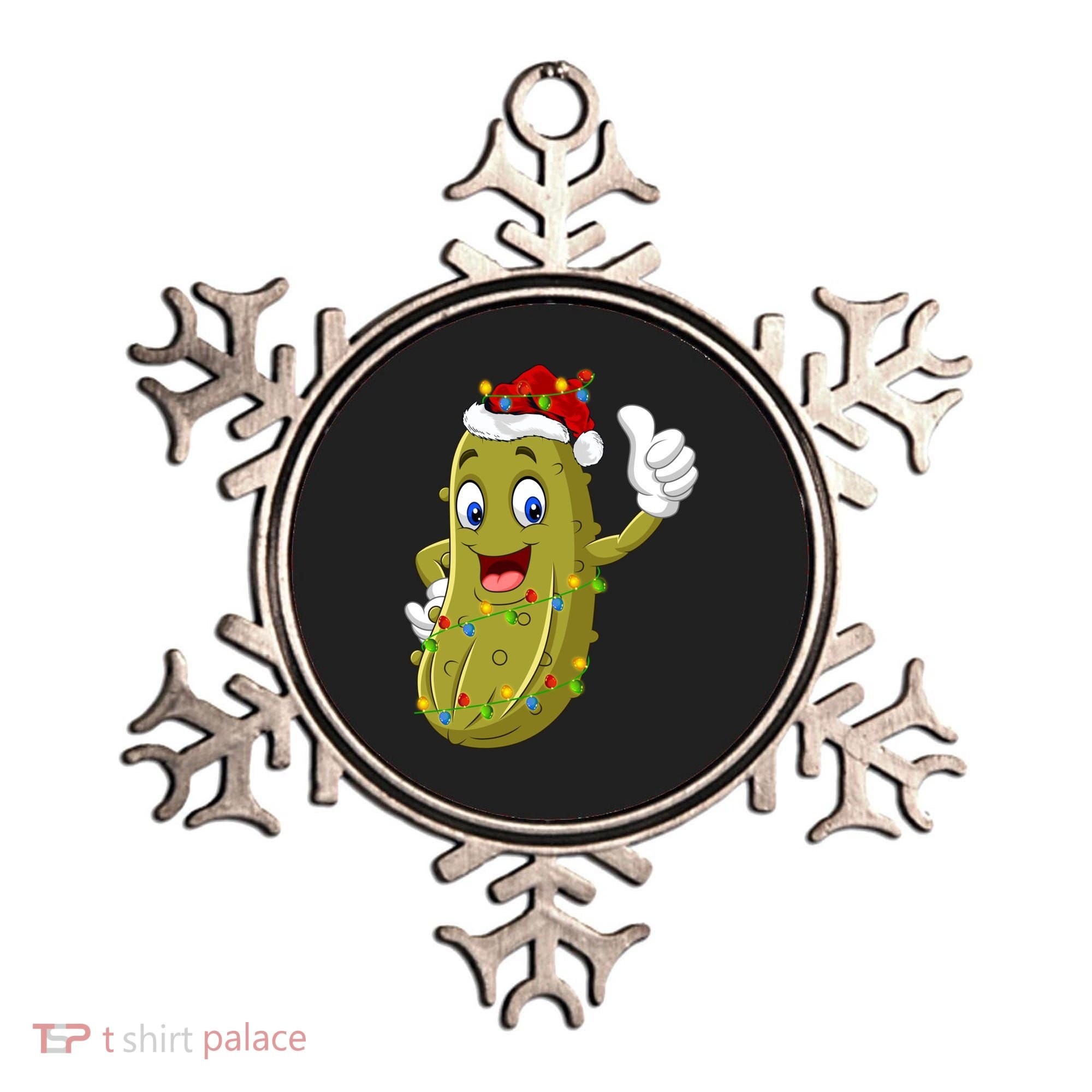 Pickle Fruit Lover Xmas Santa Hat Pickle Christmas Gift Ornament