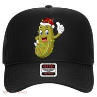 Pickle Fruit Lover Xmas Santa Hat Pickle Christmas Gift Hat thumb 0
