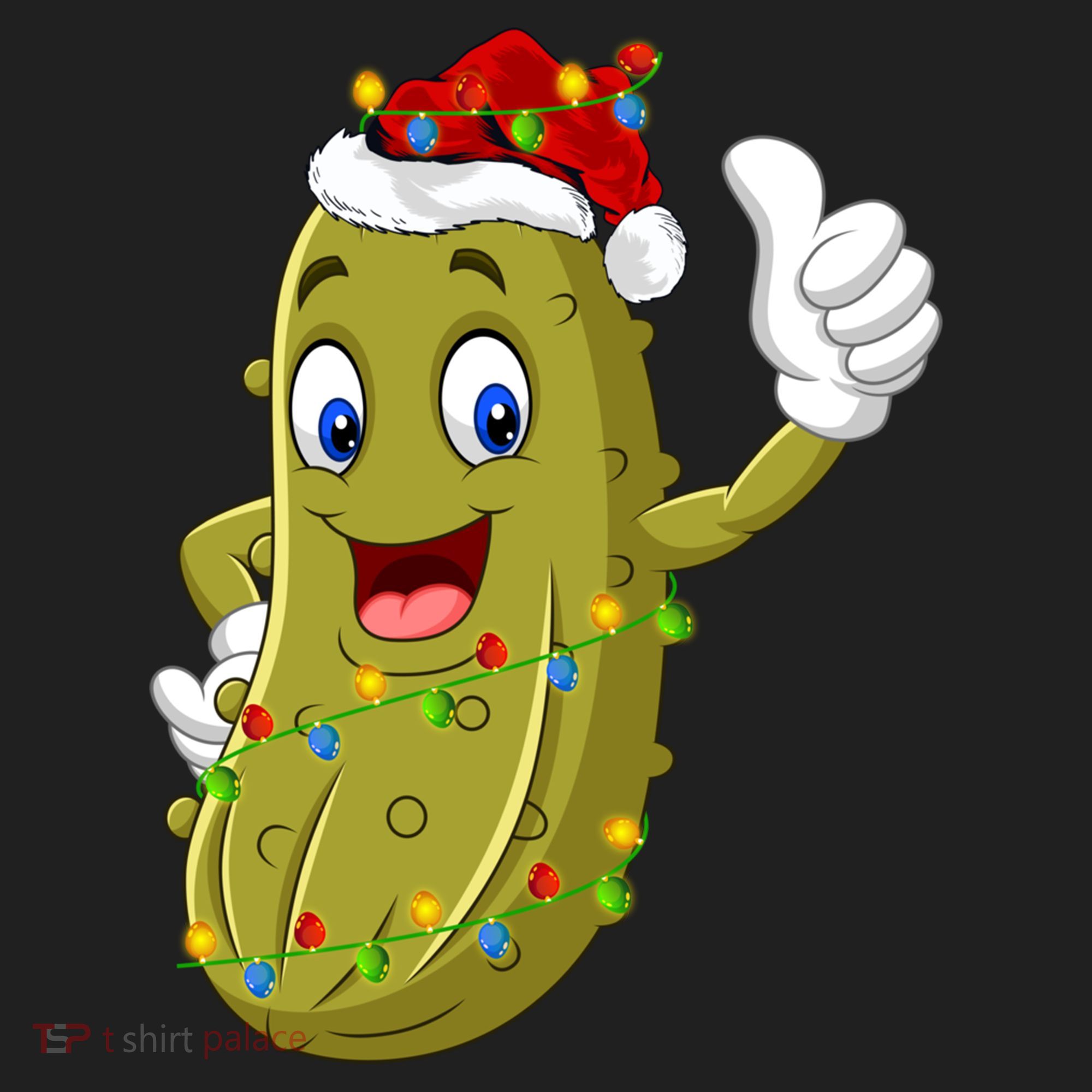 Pickle Fruit Lover Xmas Santa Hat Pickle Christmas Gift Hat
