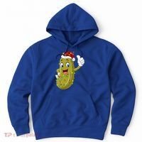 Pickle Fruit Lover Xmas Santa Hat Pickle Christmas Gift Hoodie thumb 0
