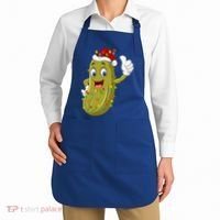 Pickle Fruit Lover Xmas Santa Hat Pickle Christmas Gift Apron thumb 2