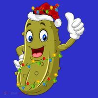 Pickle Fruit Lover Xmas Santa Hat Pickle Christmas Gift T-Shirt thumb 7