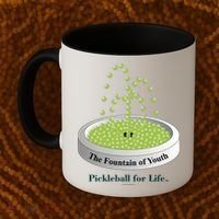 Pickleball For Life Fountain Green Coffee Mug thumb 2