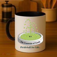 Pickleball For Life Fountain Green Coffee Mug thumb 4