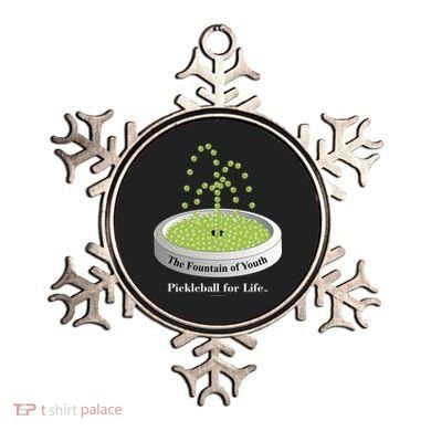 Pickleball For Life Fountain Green Ornament