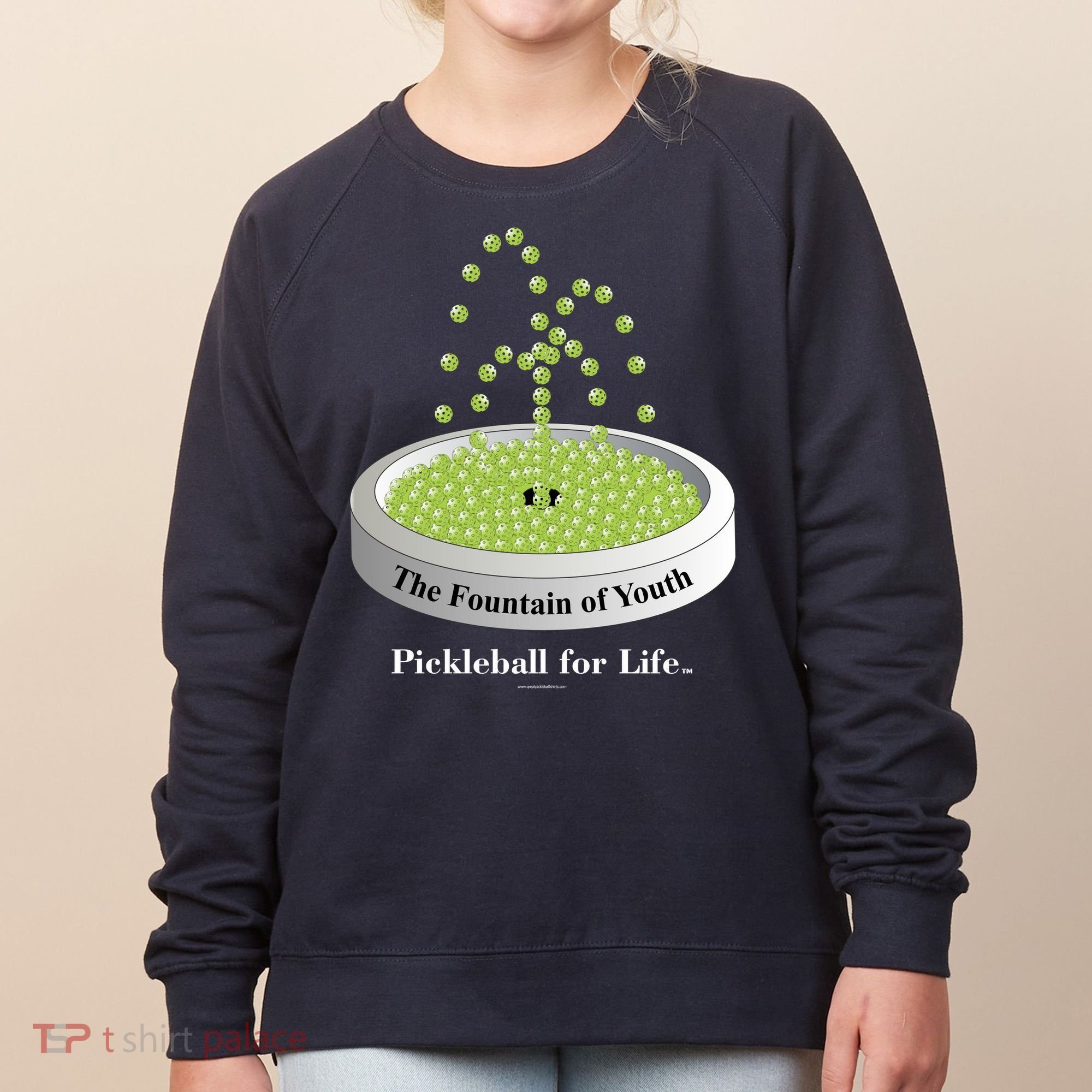 Pickleball For Life Fountain Green Women's Sweatshirt