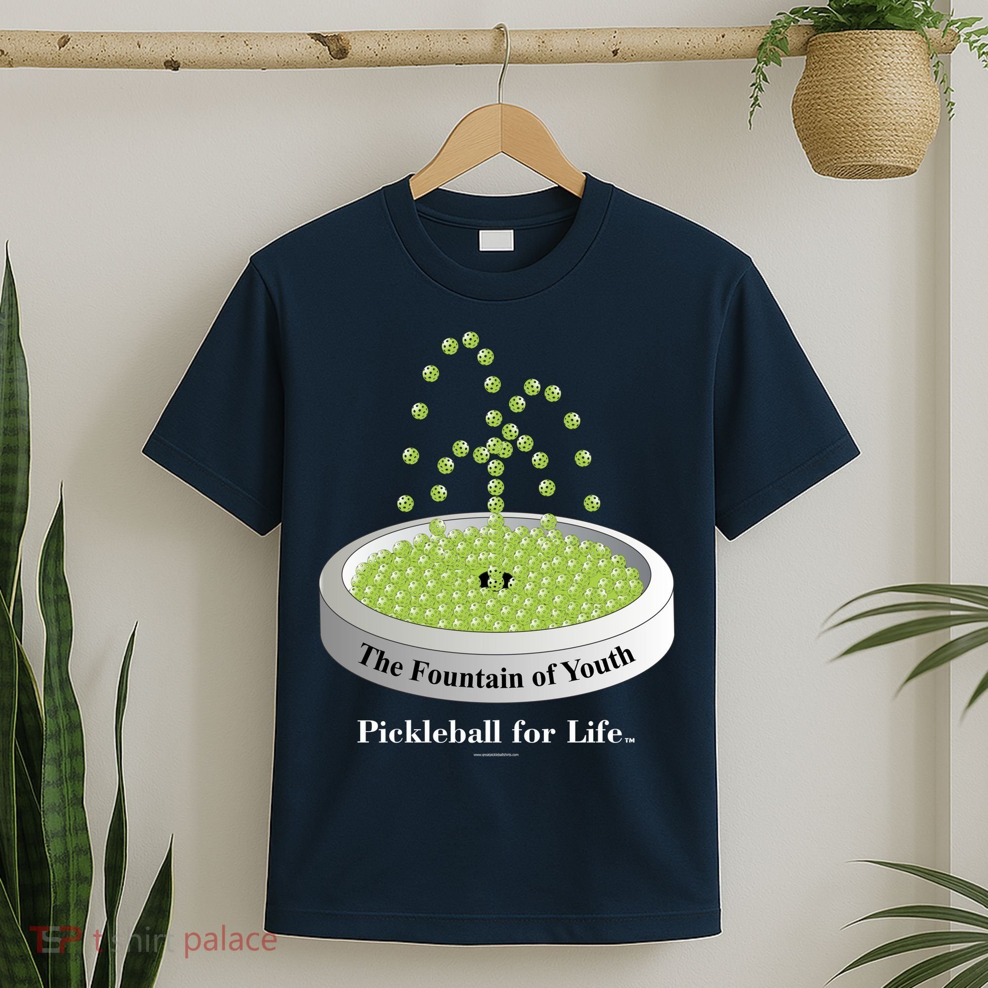 Pickleball For Life Fountain Green T-Shirt