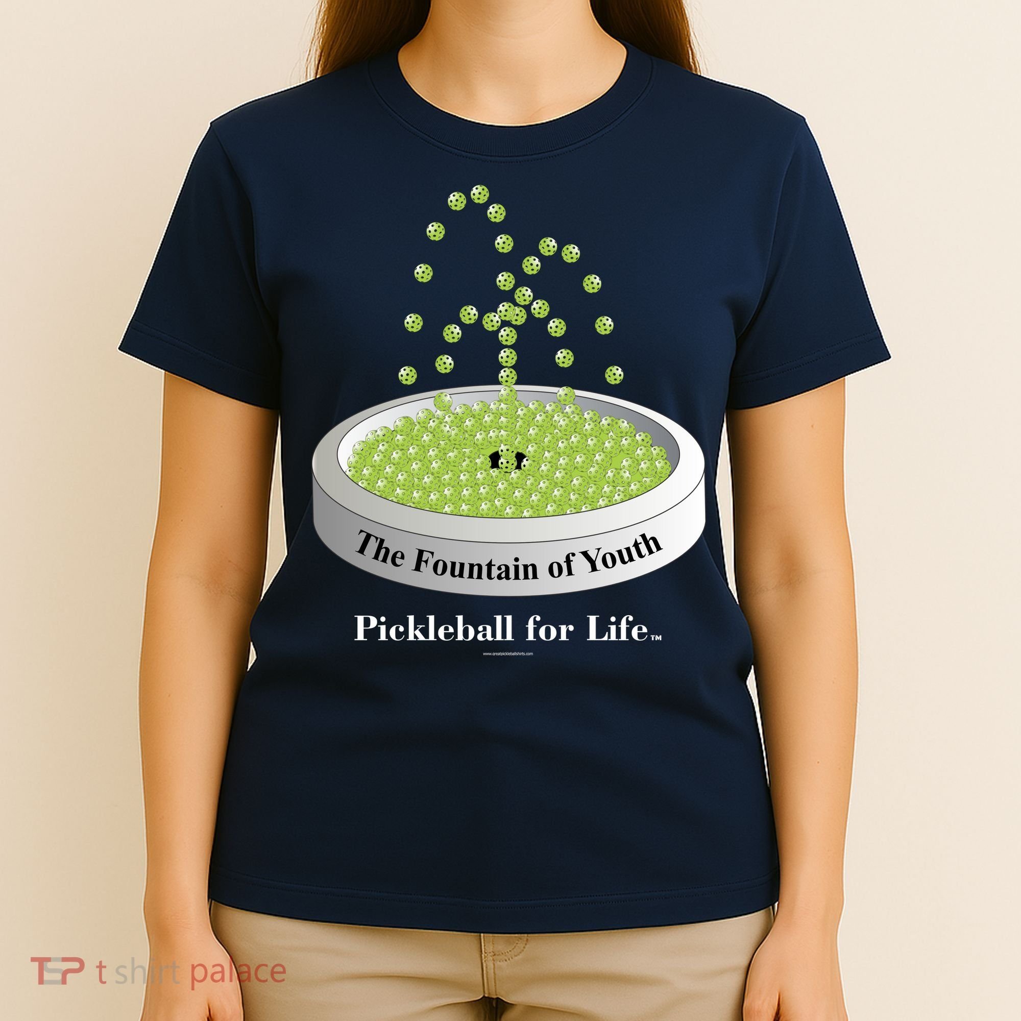 Pickleball For Life Fountain Green T-Shirt