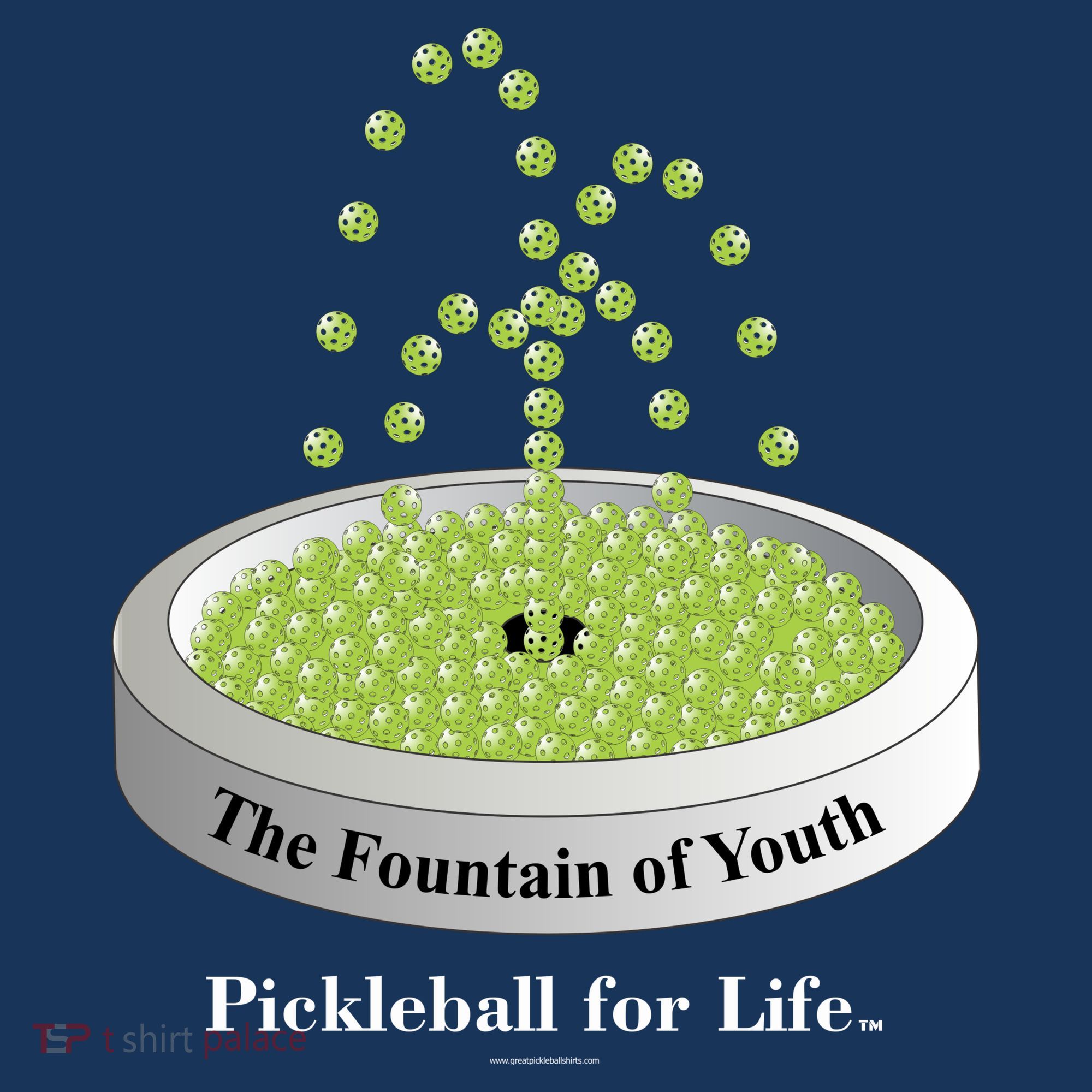 Pickleball For Life Fountain Green T-Shirt