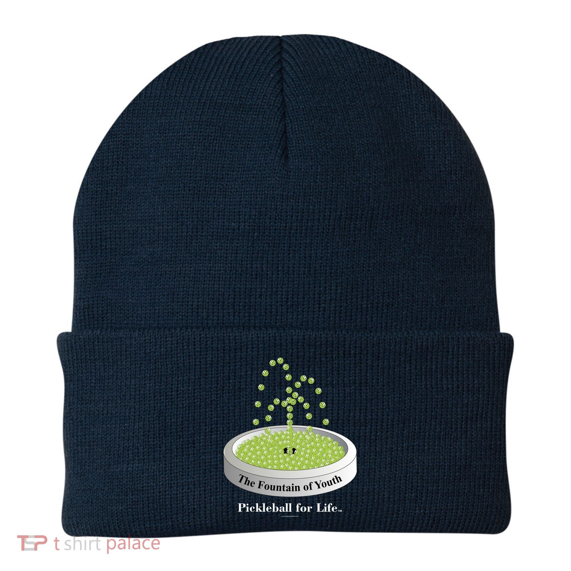 Pickleball For Life Fountain Green Beanie