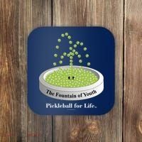 Pickleball For Life Fountain Green Coaster thumb 0