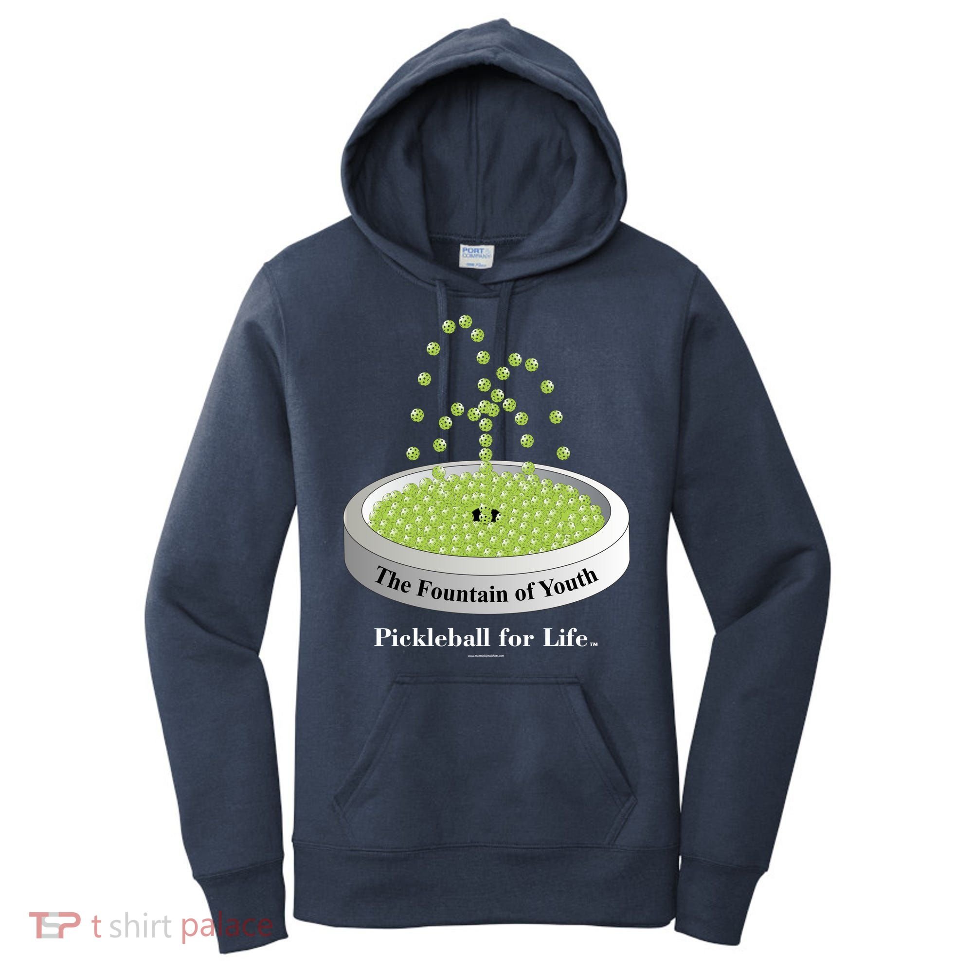 Pickleball For Life Fountain Green Women's Hoodie