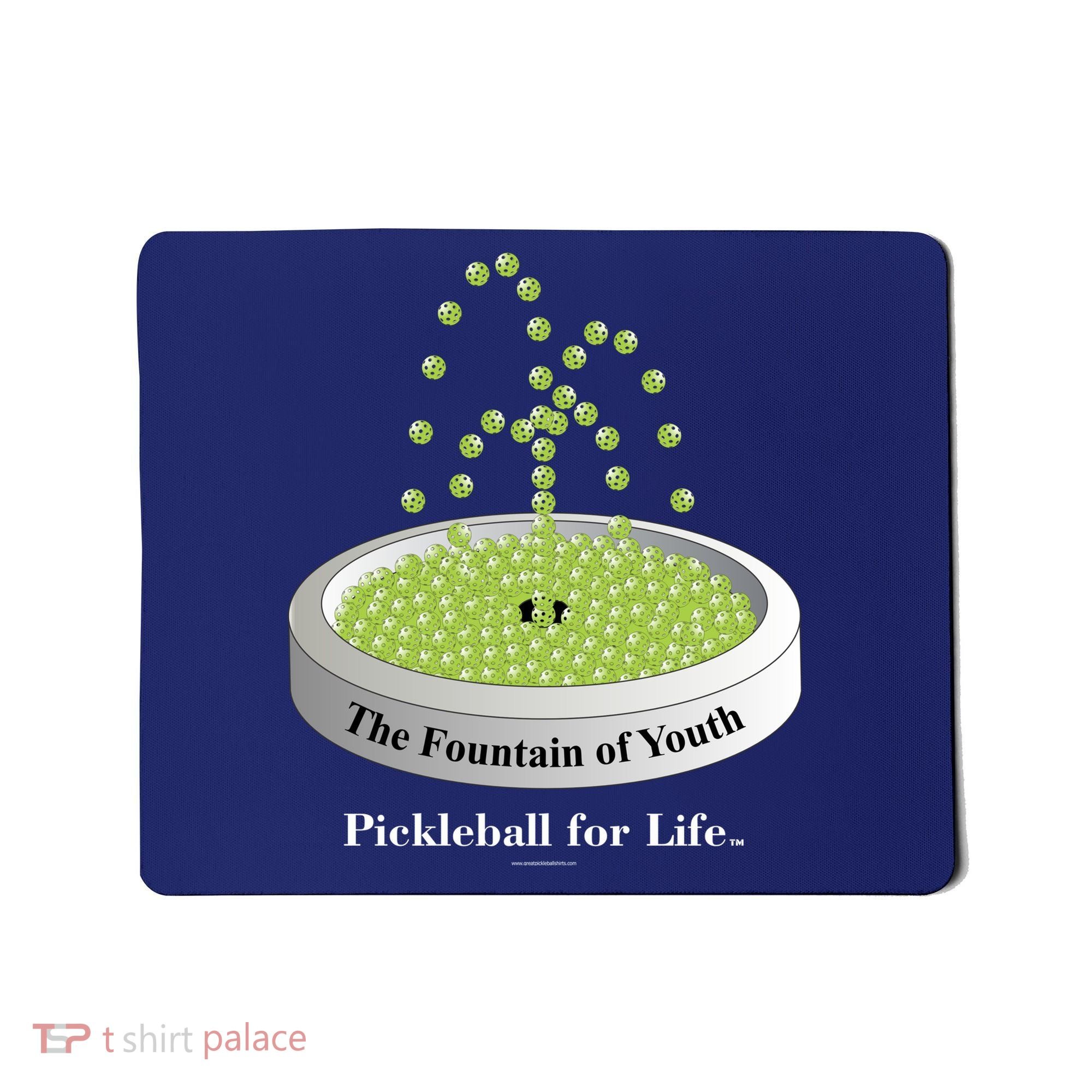 Pickleball For Life Fountain Green Mousepad