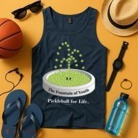 Pickleball For Life Fountain Green Tank Top thumb 4