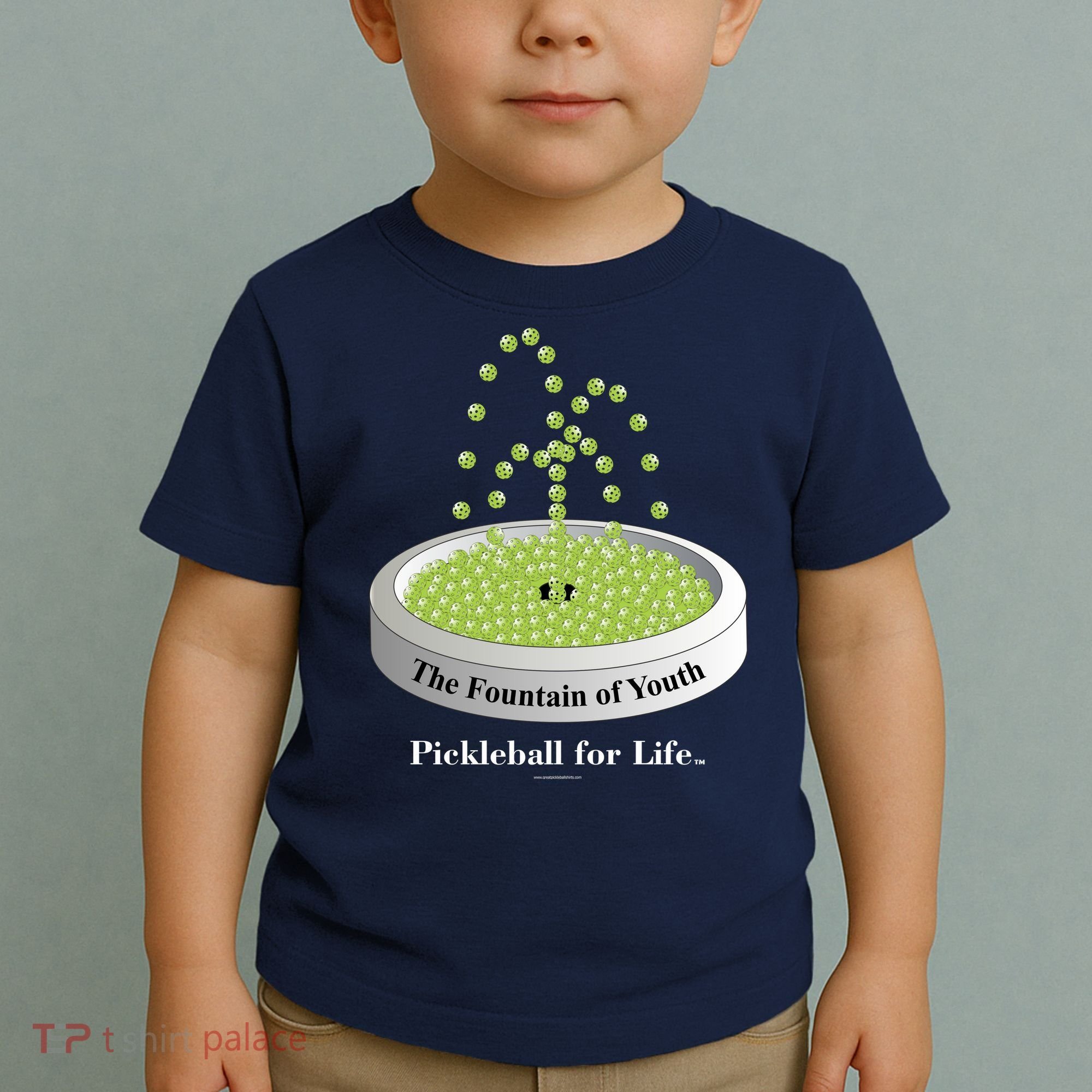 Pickleball For Life Fountain Green Toddler T-Shirt