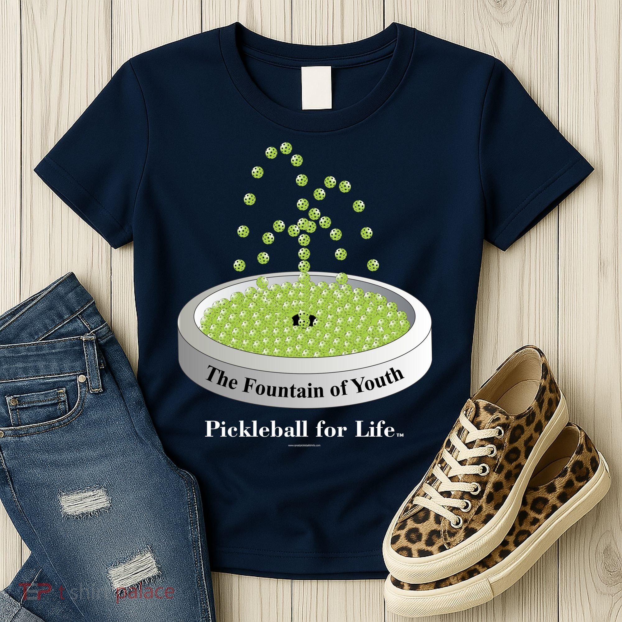 Pickleball For Life Fountain Green Women's T-Shirt