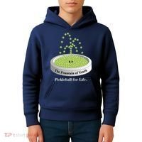 Pickleball For Life Fountain Green Kids Hoodie thumb 4