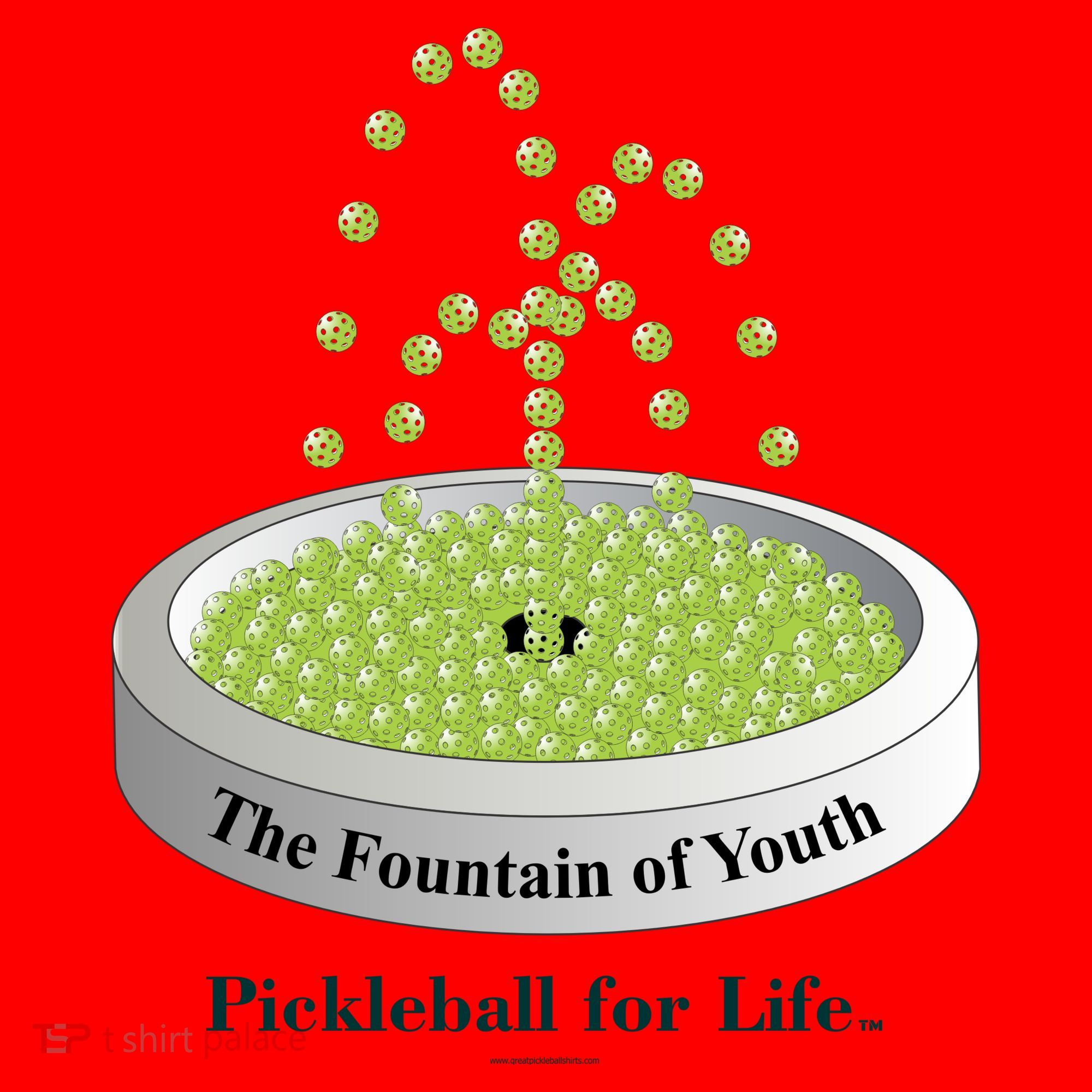 Pickleball For Life Fountain Green Santa Hat