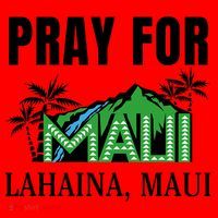 Pray For Lahaina Maui Hawaii Strong Wildfire Support  Strong Maui Santa Hat thumb 1