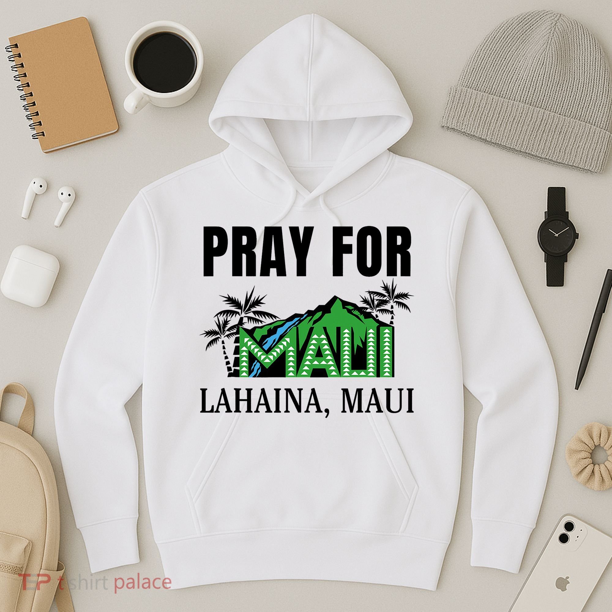 Pray For Lahaina Maui Hawaii Strong Wildfire Support  Strong Maui Hoodie