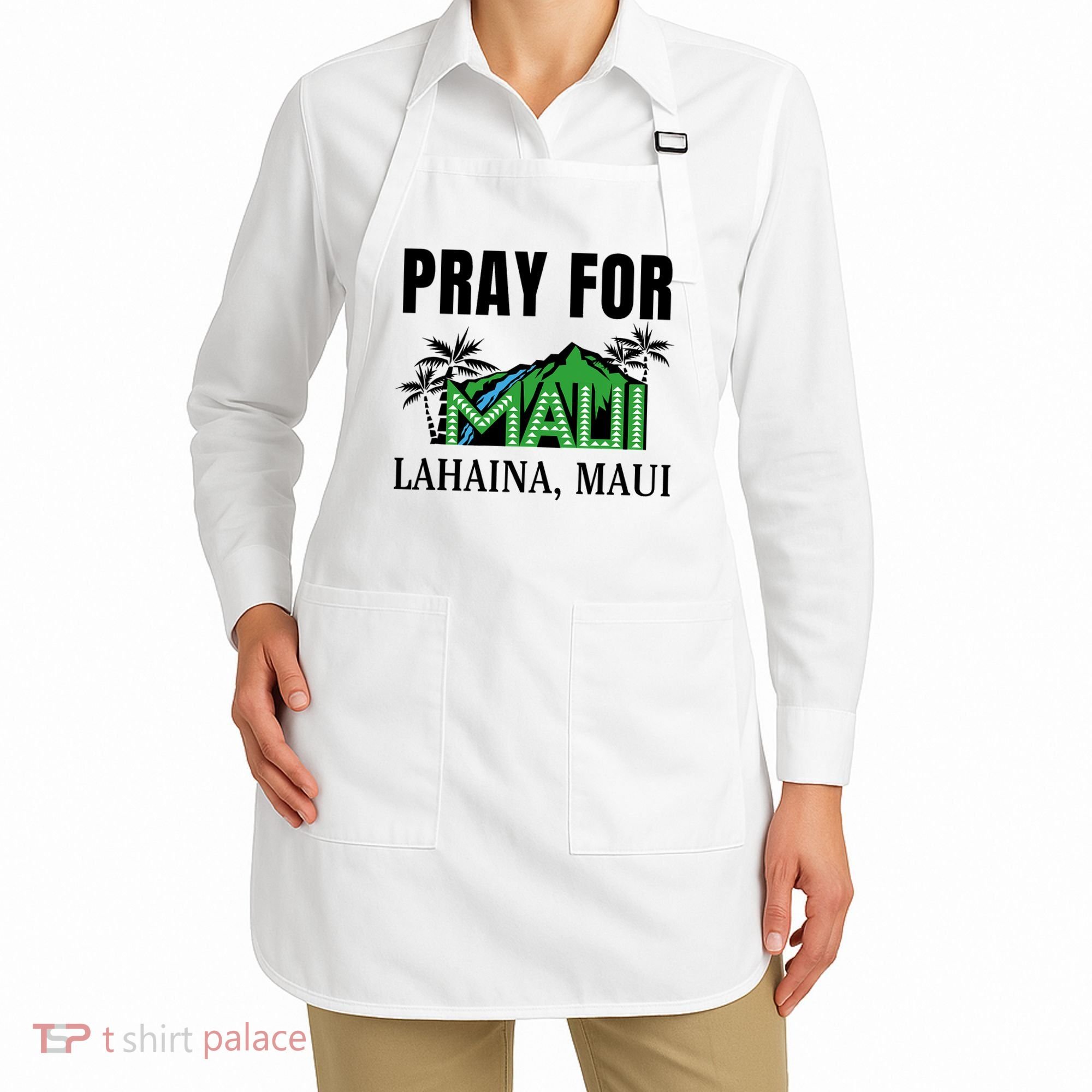 Pray For Lahaina Maui Hawaii Strong Wildfire Support  Strong Maui Apron