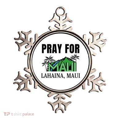 Pray For Lahaina Maui Hawaii Strong Wildfire Support  Strong Maui Ornament