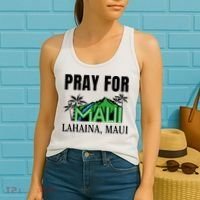 Pray For Lahaina Maui Hawaii Strong Wildfire Support  Strong Maui Women's Tank Top thumb 2