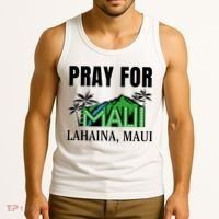 Pray For Lahaina Maui Hawaii Strong Wildfire Support  Strong Maui Tank Top thumb 3
