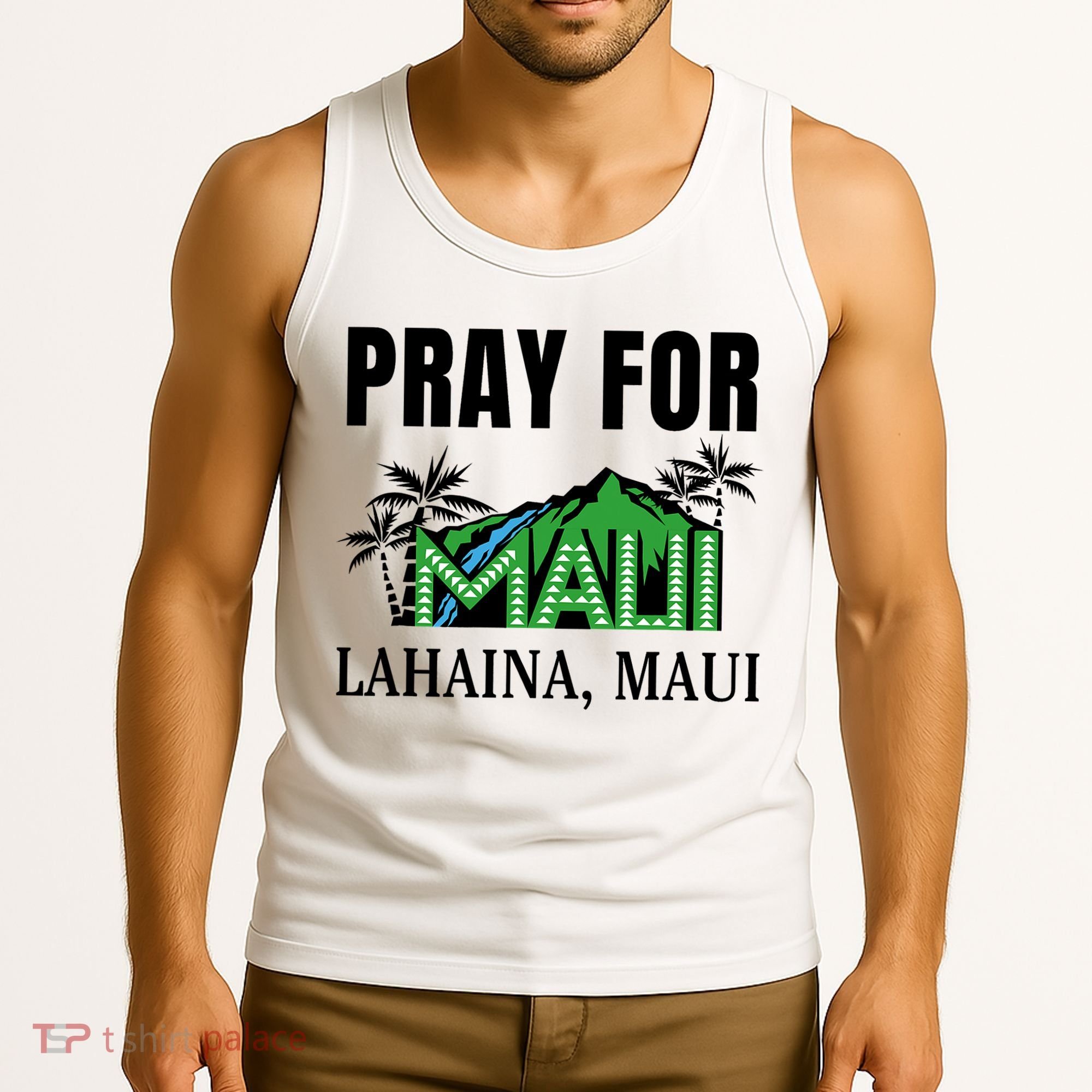 Pray For Lahaina Maui Hawaii Strong Wildfire Support  Strong Maui Tank Top