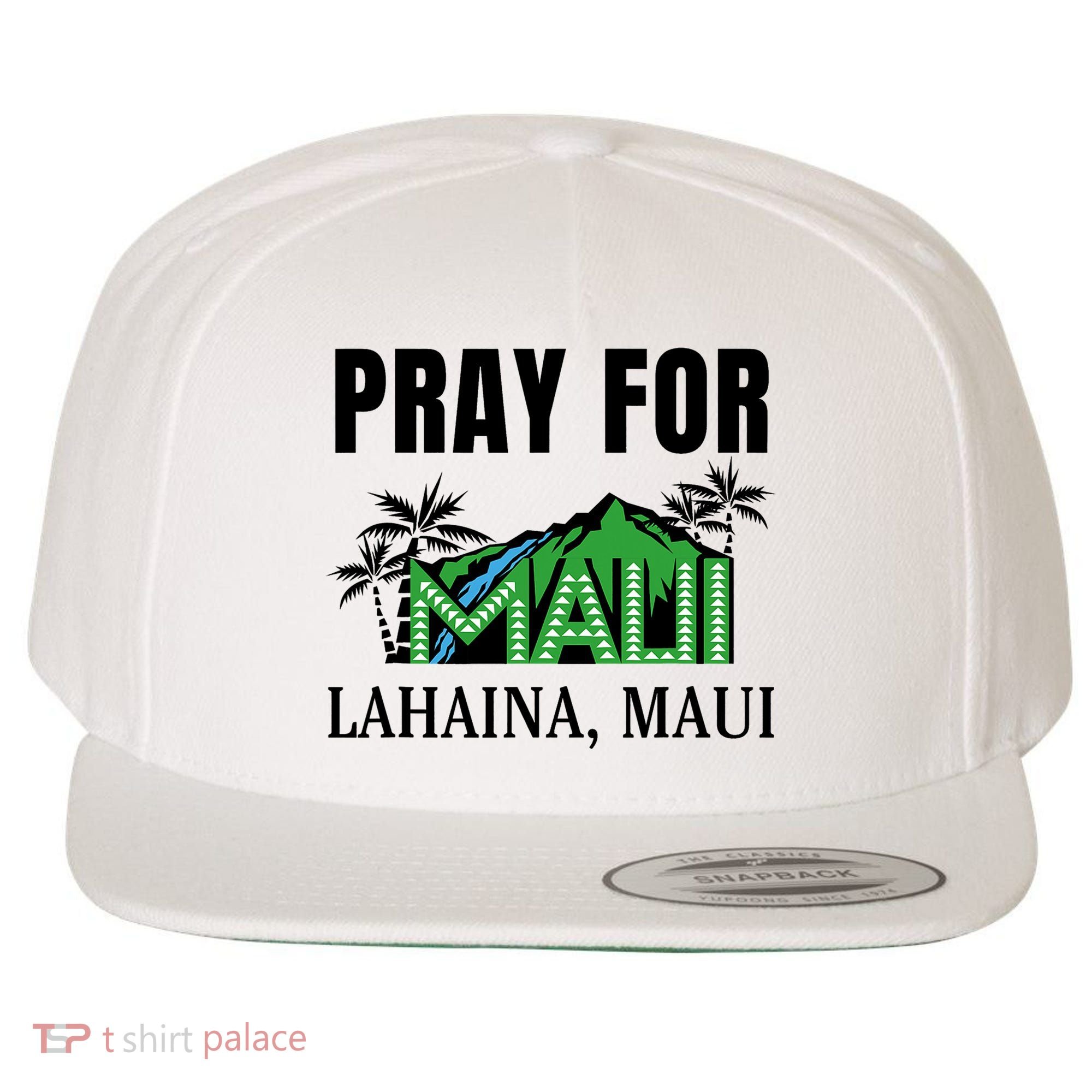 Pray For Lahaina Maui Hawaii Strong Wildfire Support  Strong Maui Wool Snapback Cap