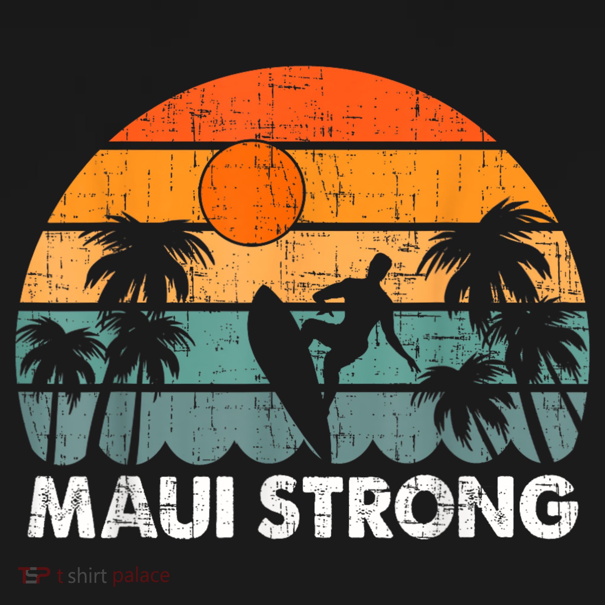 Pray For Maui Hawaii Strong Maui USA-Made Doggie Bandana