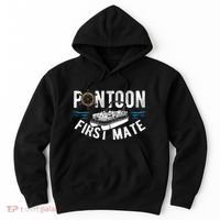 Pontoon First Mate Pontoon Boating Captain Pontoon Boat Hoodie thumb 0