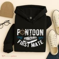 Pontoon First Mate Pontoon Boating Captain Pontoon Boat Hoodie thumb 4