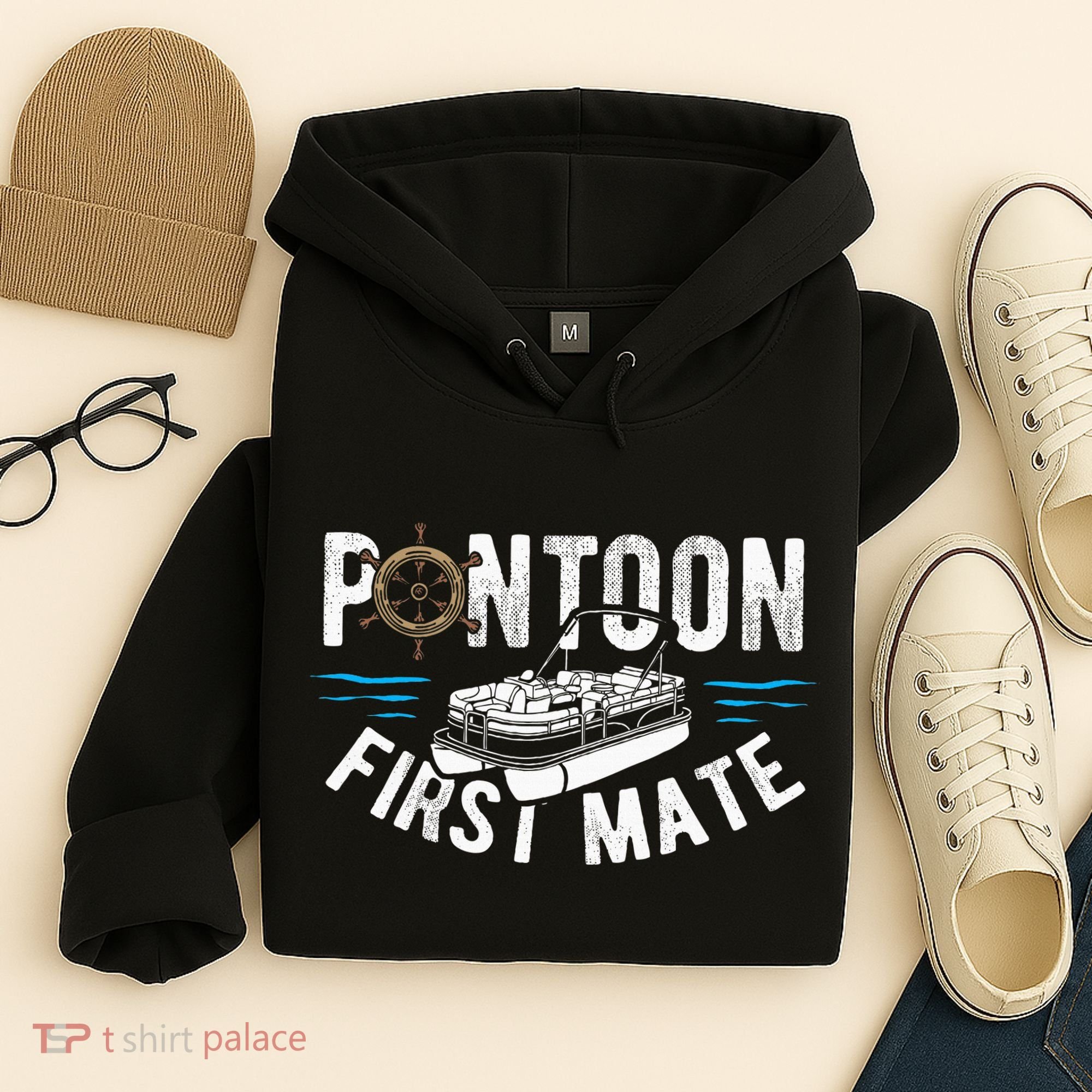 Pontoon First Mate Pontoon Boating Captain Pontoon Boat Hoodie