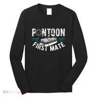 Pontoon First Mate Pontoon Boating Captain Pontoon Boat Long Sleeve Shirt thumb 0