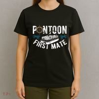 Pontoon First Mate Pontoon Boating Captain Pontoon Boat T-Shirt thumb 4