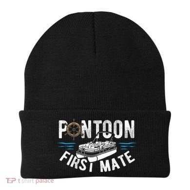 Pontoon First Mate Pontoon Boating Captain Pontoon Boat Beanie